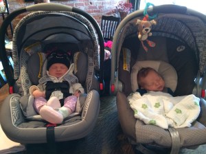 Second cousins Hattie and Oscar